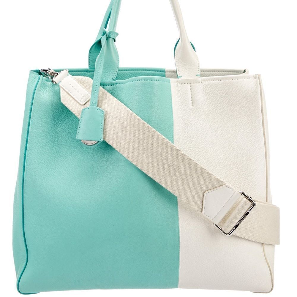 Tiffany Color Block Tote Bag